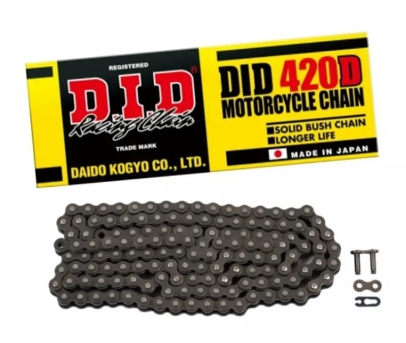 Kette DID 420D, 90 Glieder, Teilung - Ketten für Motocross und Moped - 4525516344104 - 0