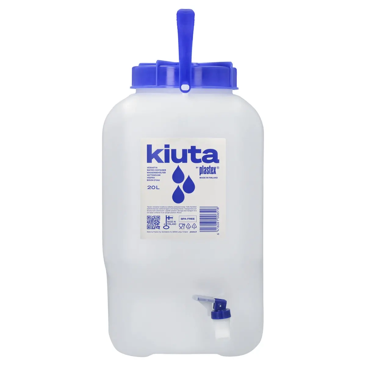 Wasserkanister offen 20L mit Auslaufhahn - Wasserkanister und Eimer - 6416061006518 - 0