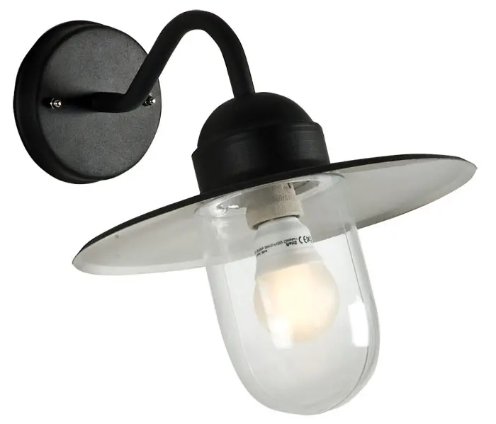 Airam Arvika Wandleuchte Schwarz E27 - Fassadenlampen und Terrassenlampen - 6435200157898 - 1