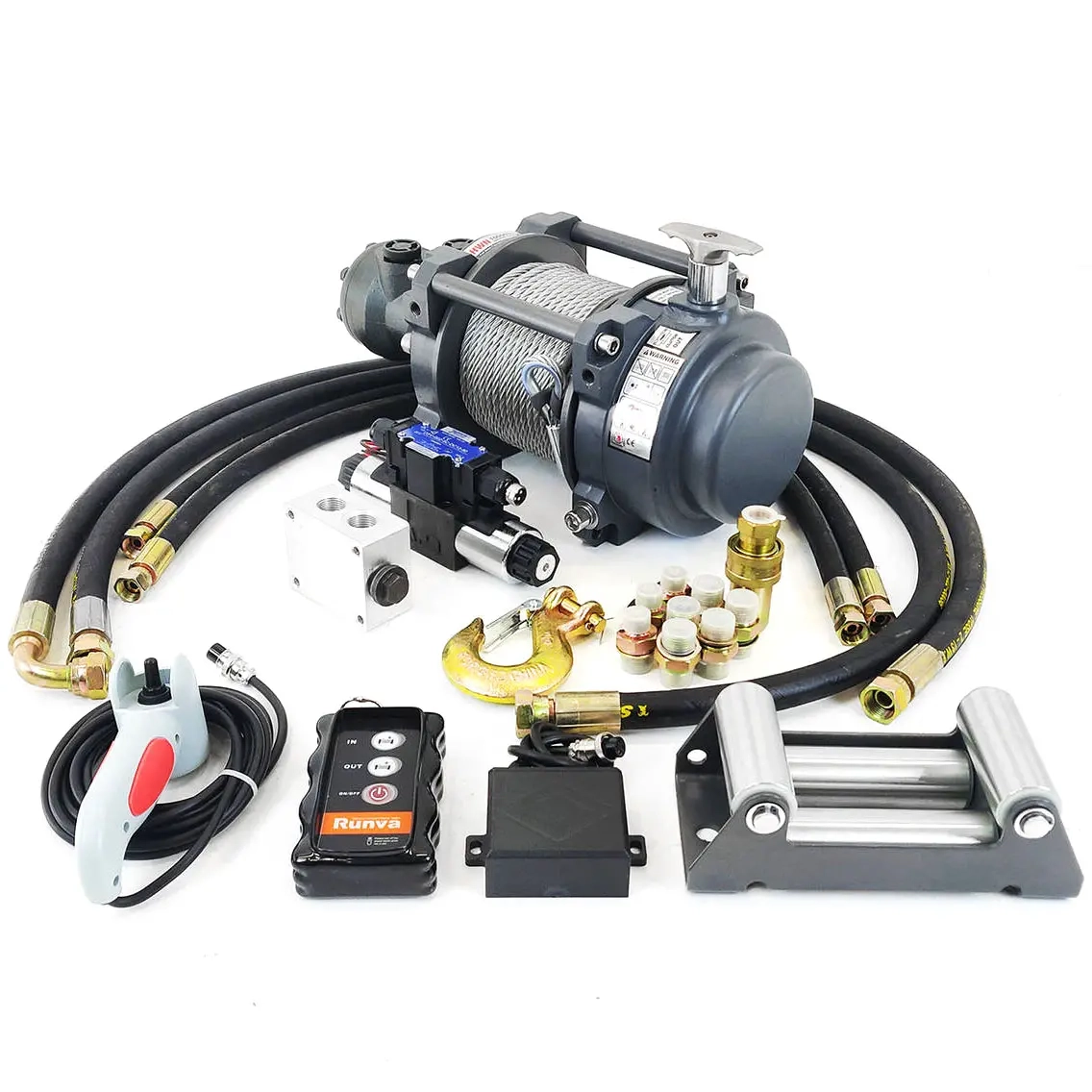 Hydraulische Seilwinde Runva 1800kg 3968lbs - Auto-Winden - 6438471021660 - 0