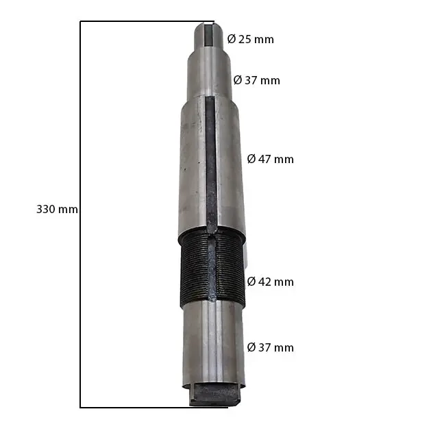 Messerwelle für Asthäcksler DR-GS-150SH - Ersatzteile für Komposthäcksler und Stubbenfr - 6438471029772 - 1