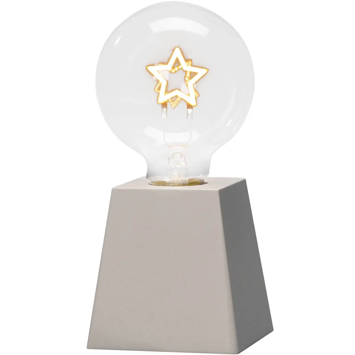 Tischlampe Stern 17,5 cm mit Timer - Tischdekorationen mit Beleuchtung - 7318301813209 - 3