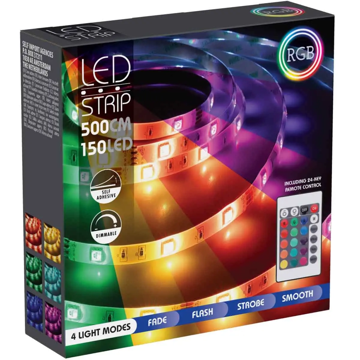 LED-Streifen RGB 5m 150 LEDs Farbmix - LED-Streifen und LED-Leisten - 8721037687157 - 0