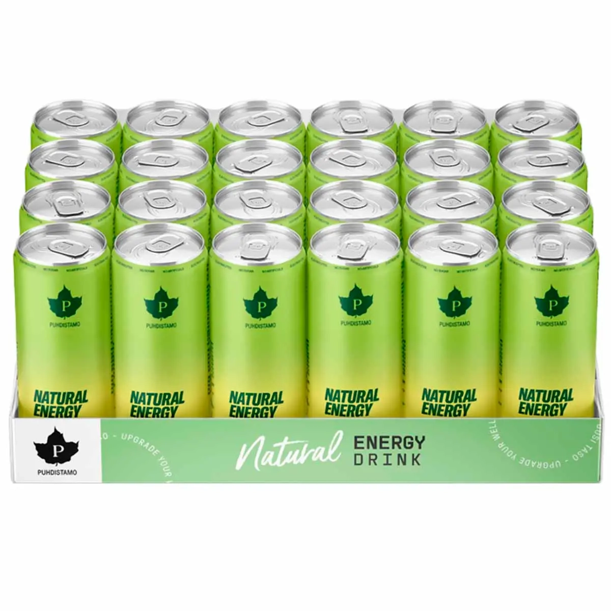 Pureness Natural Energy Drink Pear 24 x 330 ml - Energidrycker - 06430028420469 - 0