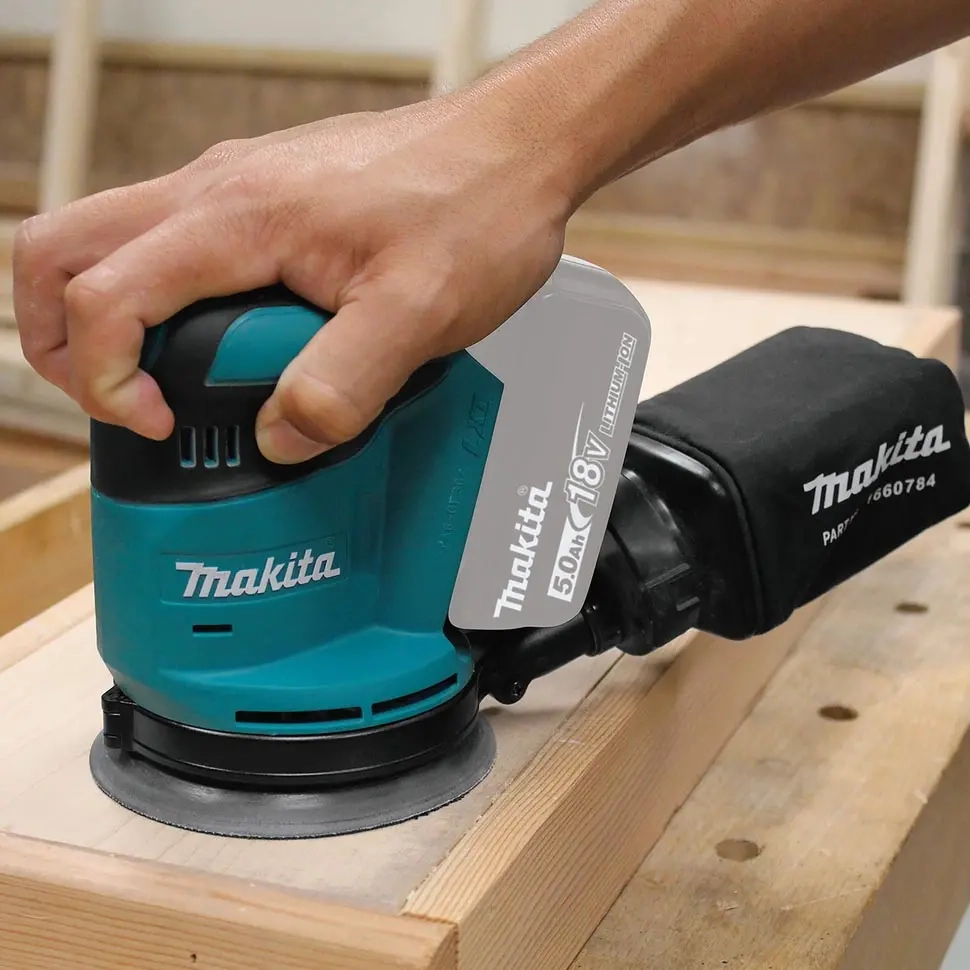 Makita DBO180Z 125mm Exzenterschleifer - Schleifmaschinen und Schleifpapier - 088381658584 - 2
