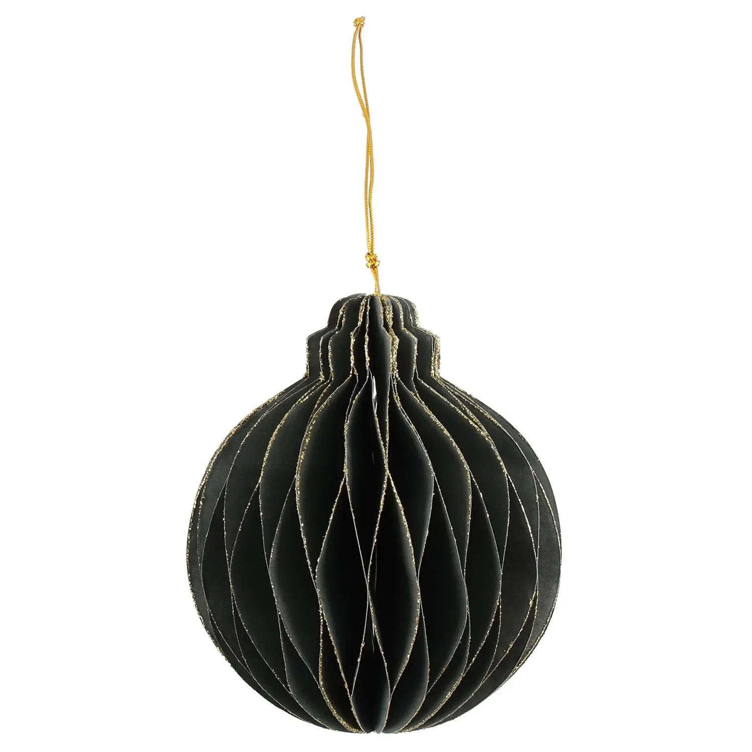 Papierball 10 cm grün 3 Stück - Weihnachtsschmuck - 6410416105673 - 0