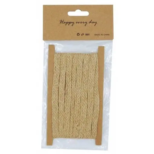 Juteband 6 mm 2 m natur - Aufkleber, Schnüre und Basteldekorationen - 6420616797981 - 0