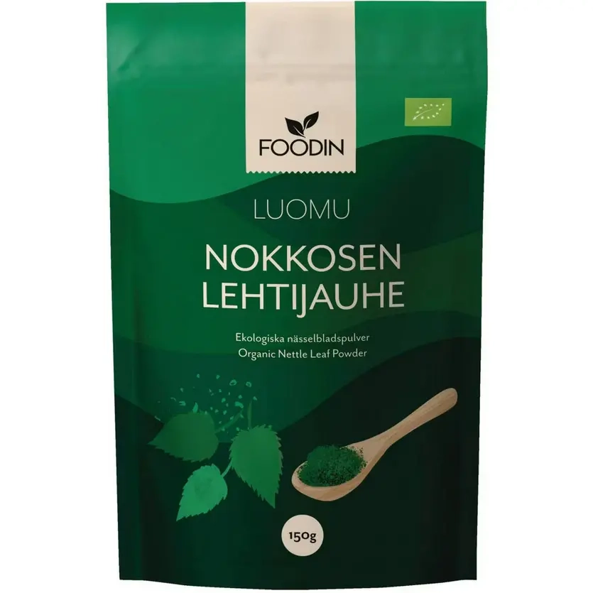 Bio-Brennnesselblattpulver Foodin 150g - Vitamine und Pulver - 6430051826962 - 0