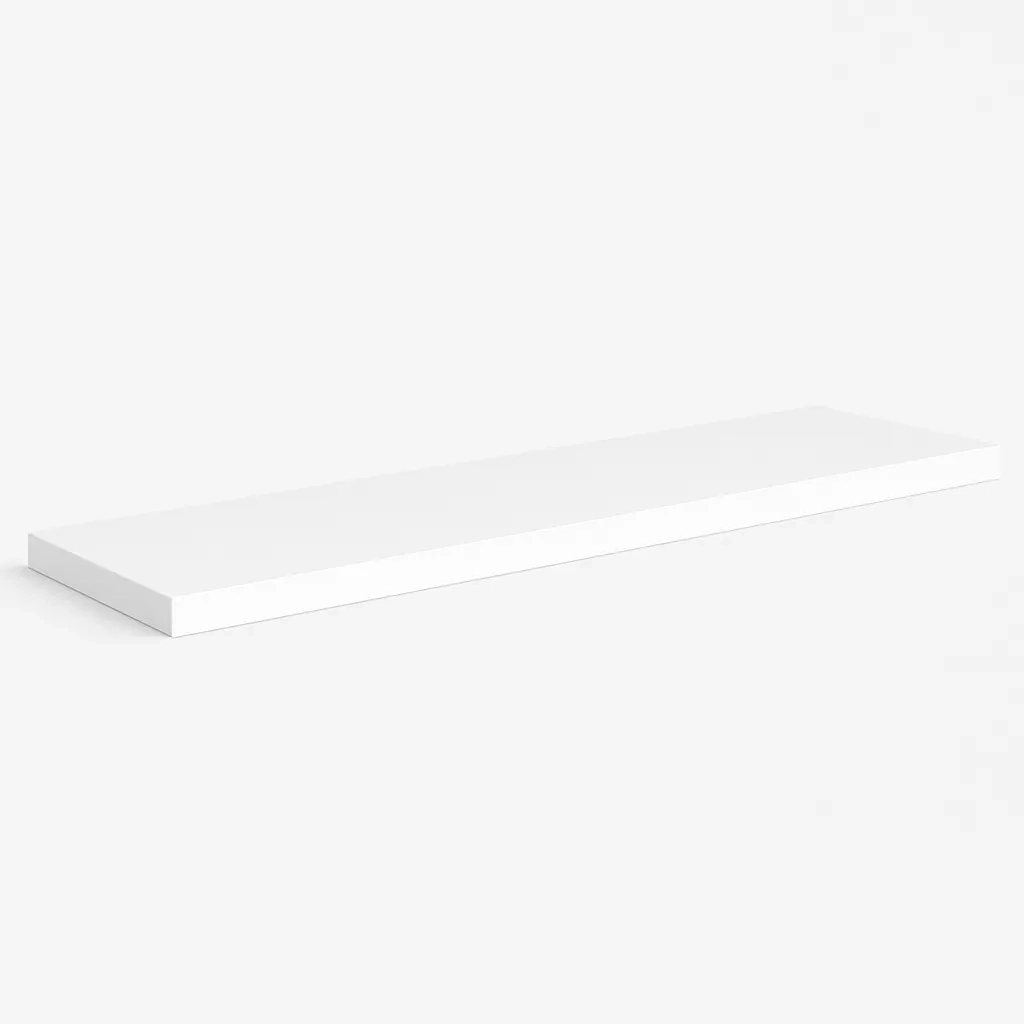 Regalboden 1200 x 285 x 15 mm Eichenoptik weiß - Regalschienen, Regalträger und Rohre - 6438168117089 - 0