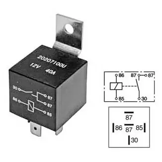 Relais 12V 40A 5-polig - Auto-Relais - 6438255201424 - 0