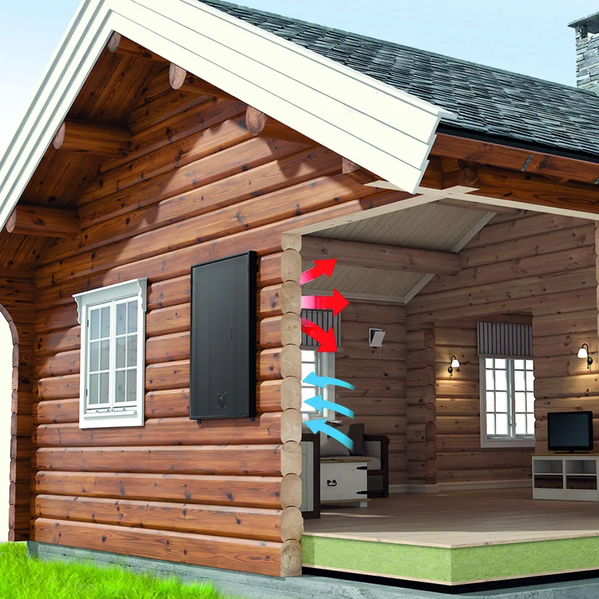 Solarluftheizer Airplus 100 Sunwind - Solarthermieanlagen - 7028640060904 - 2