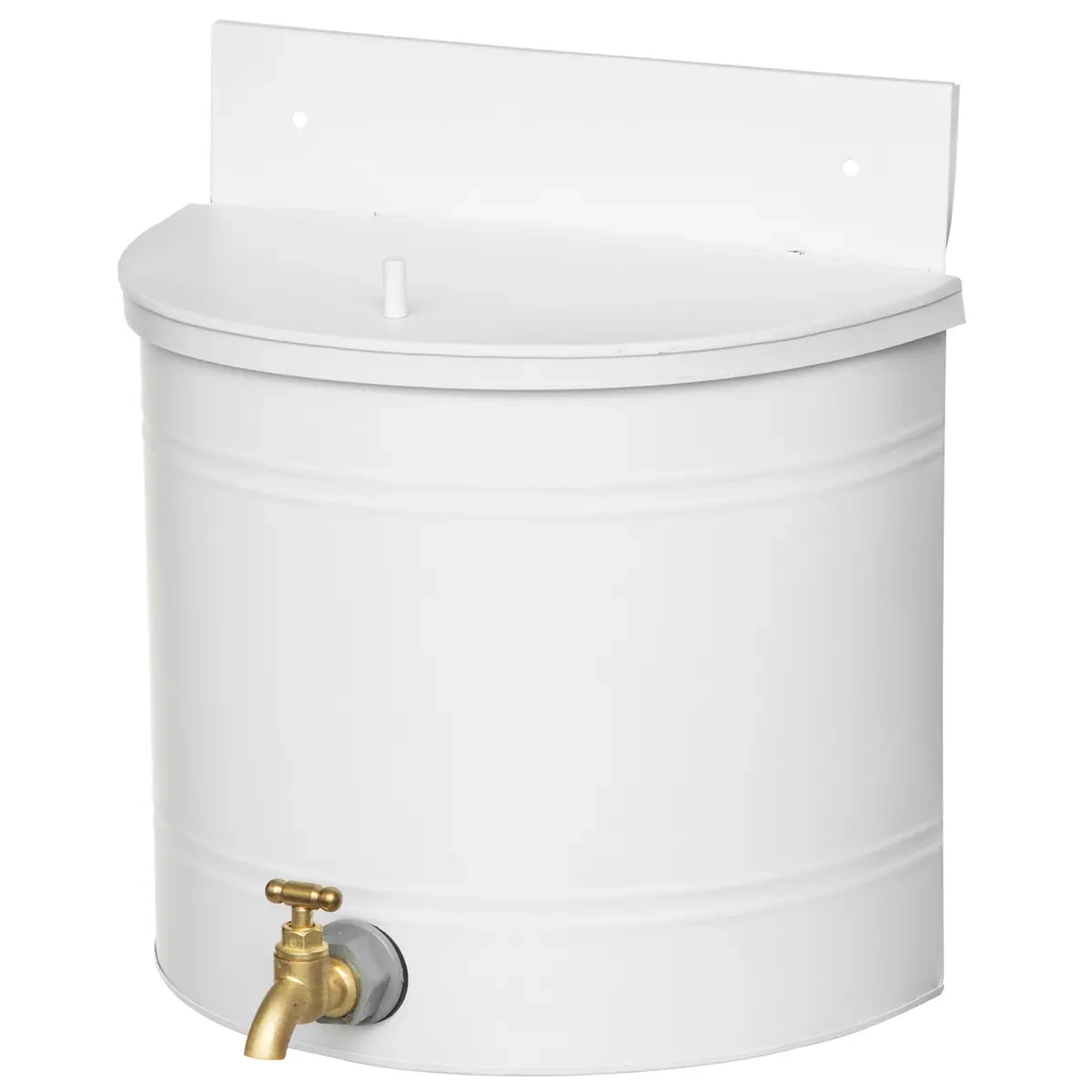 Wandbehälter 10L mattweiß - Wasserbehälter, Fässer und Deckel - 6410413040861 - 0
