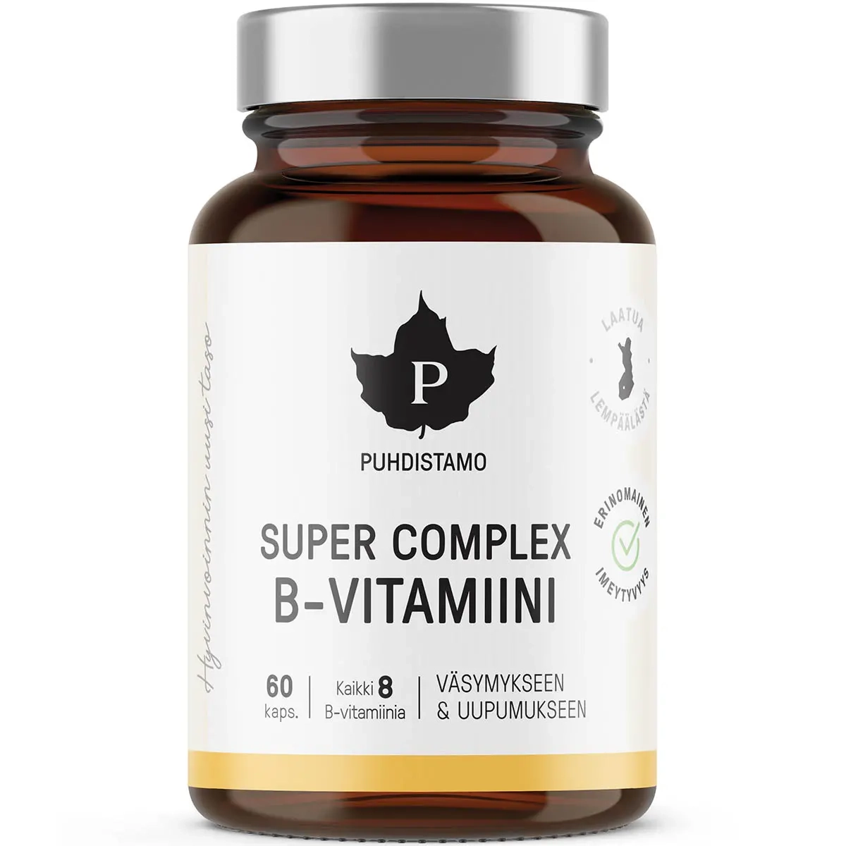 Super Complex B-Vitamine 60 Kapseln Puhdis - Vitamine und Pulver - 6430039222533 - 0