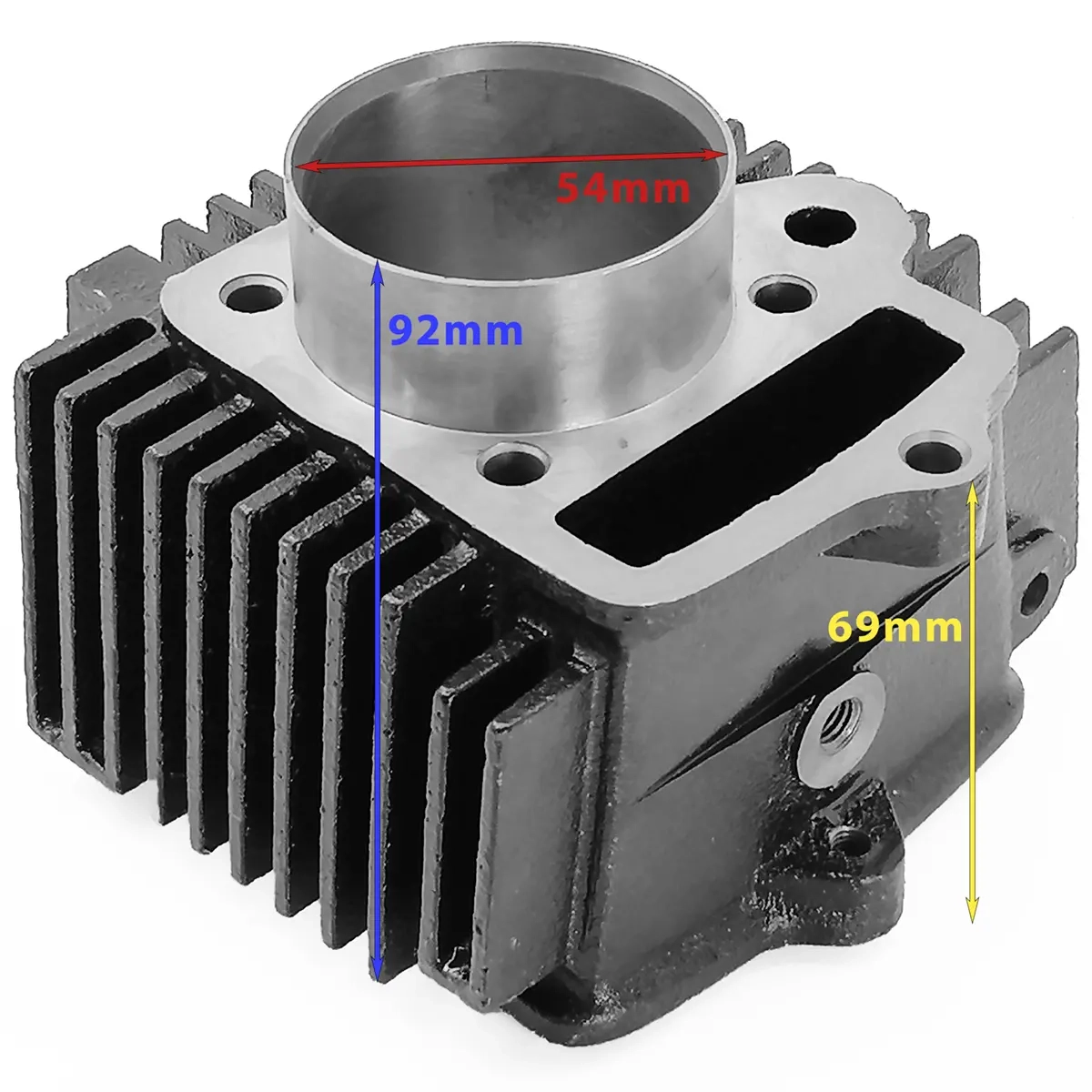 CYLINDER 54mm 125cc CROSS - Cylindrar och lock till motocross - 6438471013535 - 0