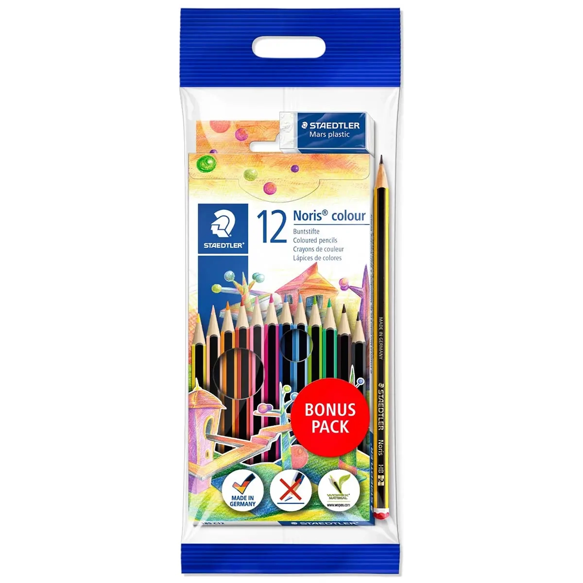 Staedtler färgpennor 12 st Noris Club - Tuschpennor, pennor och passare - 4007817609019 - 0
