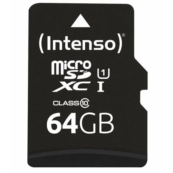 Speicherkarte 64GB MicroSDXC Intenso 10 - Speicherkarten und Speicherkartenleser - 4034303031641 - 1