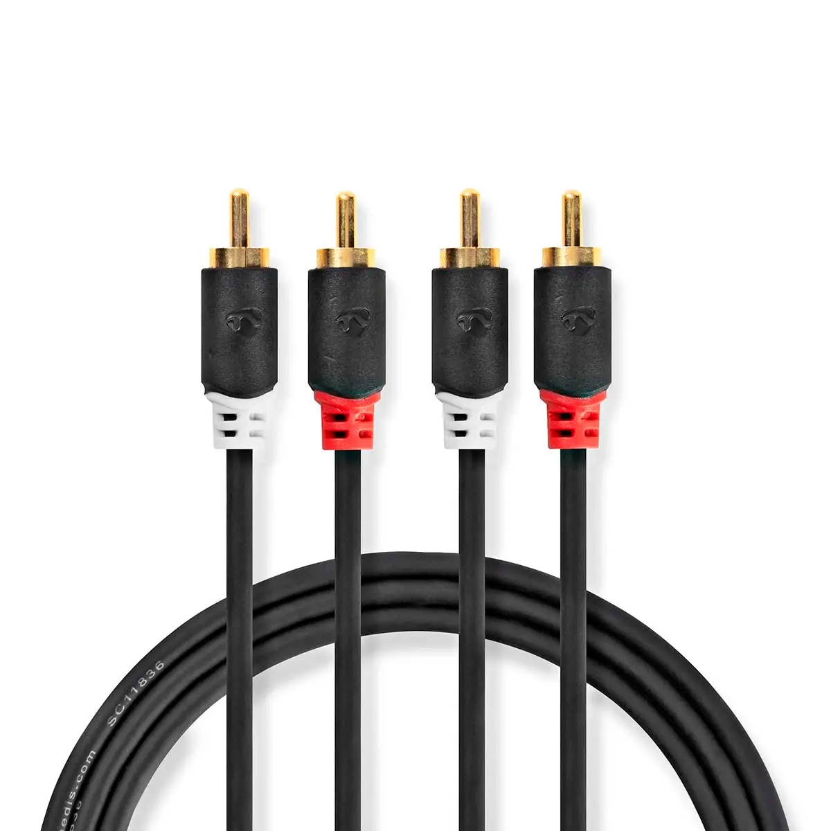 RCA-Kabel 5m vergoldet Nedis - RCA-, AUX- und Audiokabel - 5412810265114 - 0