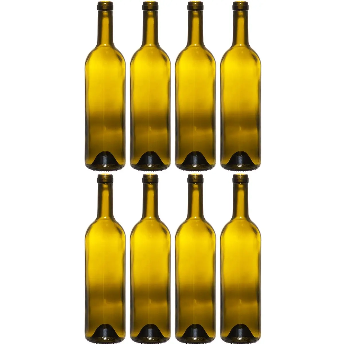 Grüne Glasflasche 750ml 8 Stück - Aufbewahrungsbehälter - 6410416118901 - 0