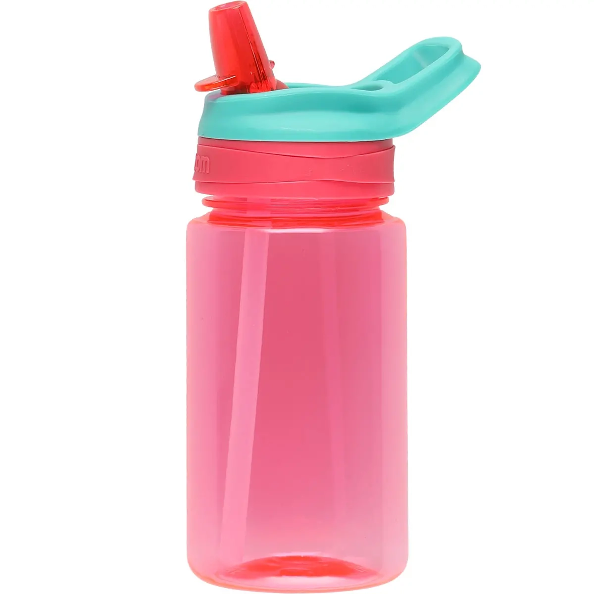 Trinkflasche für Kinder mit Strohhalm 470ml rot - Trinkflaschen und Trinkhalmbecher - 6410416298535 - 0