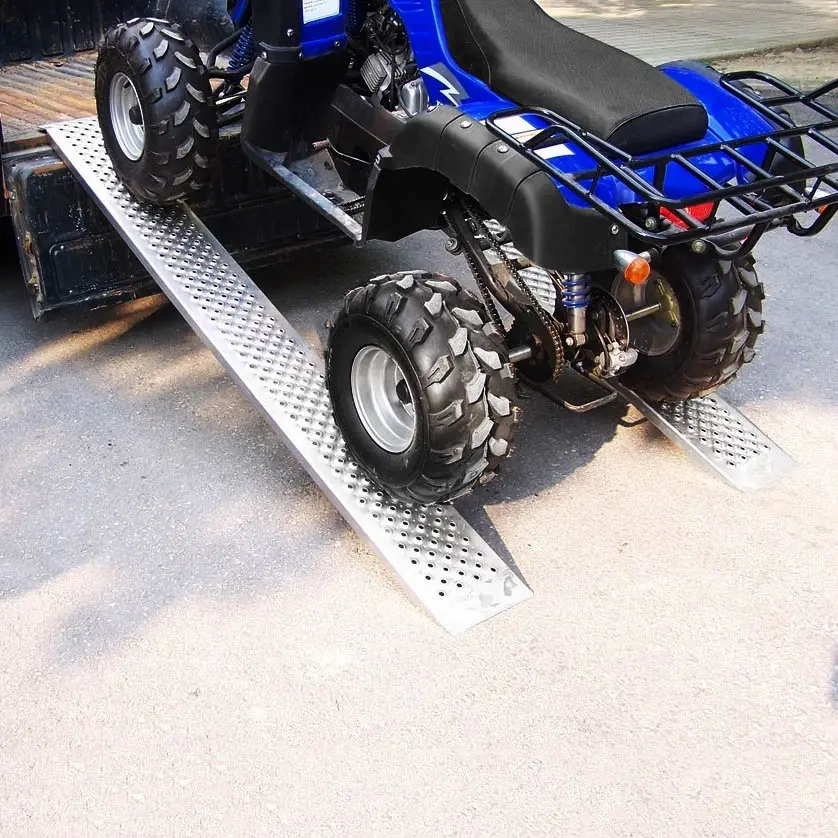 Aluminium-Auffahrrampe Paar 400 kg - Ladebrücken und Stege für ATV - 6418914745575 - 1