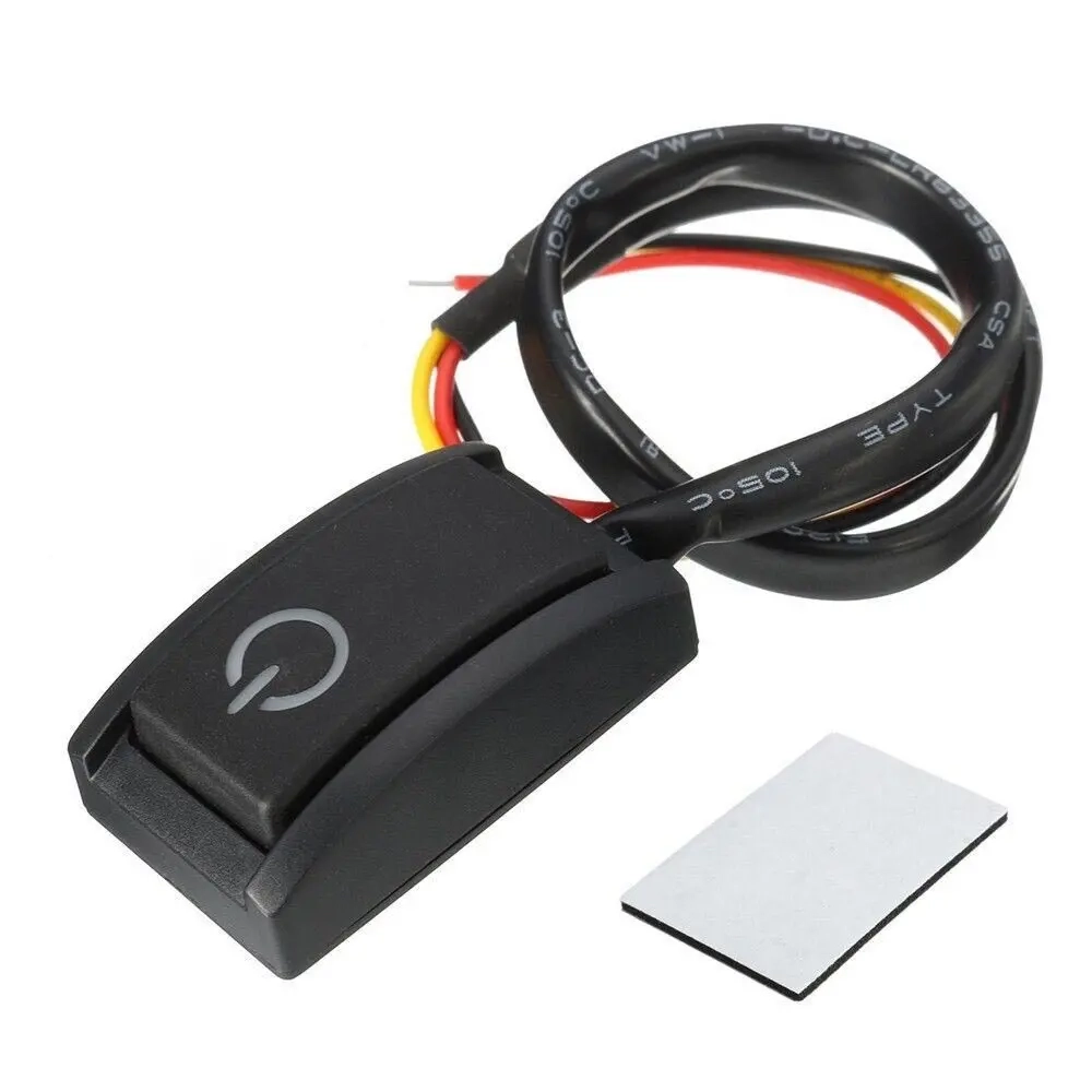 Drucktastenschalter Ein / Aus 12V mit Beleuchtung - Auto-Schalter - 6419774007834 - 0