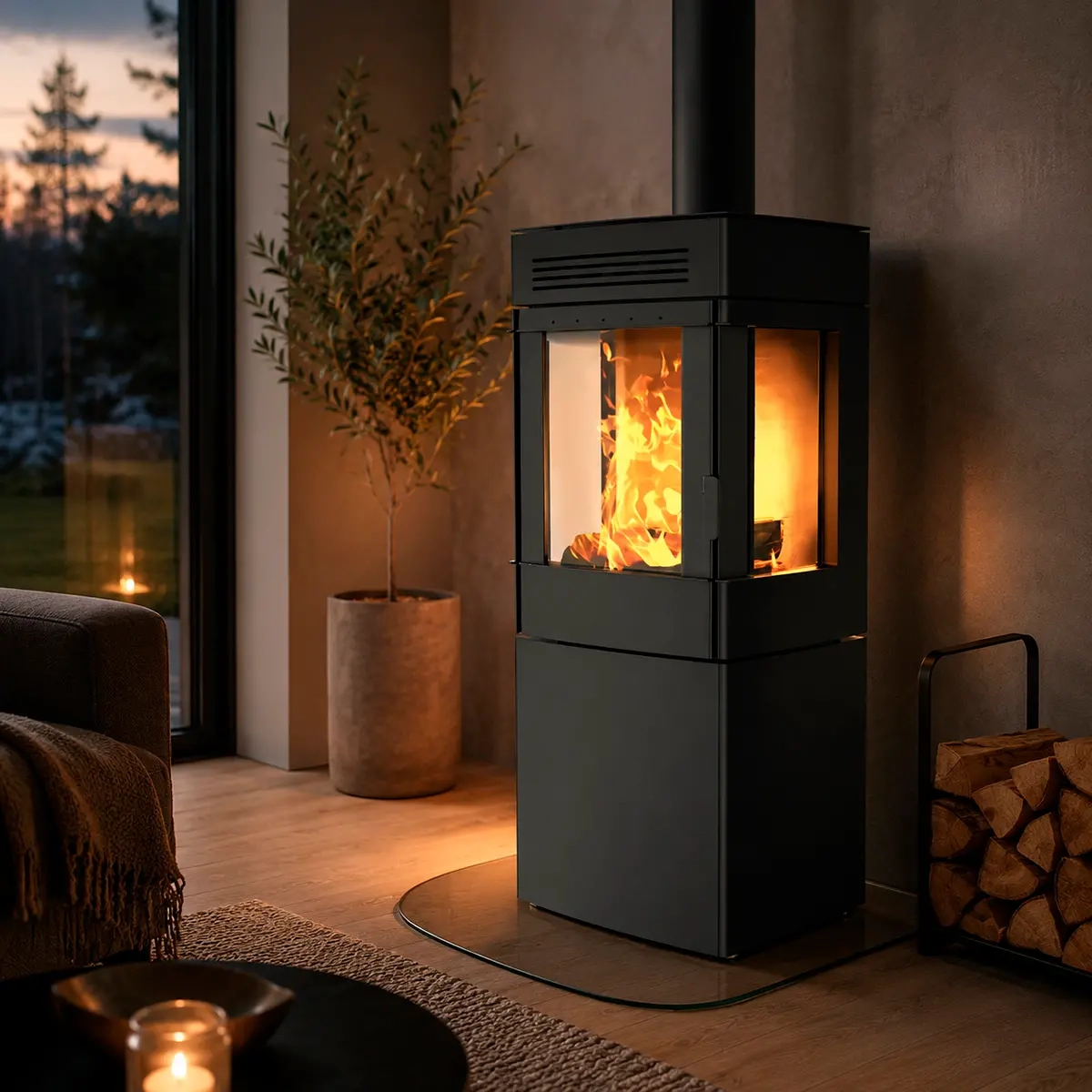 Gaskamin Lundberg Breganze 6 kW - Kamine und Kaminventilatoren - 6430079601381 - 1