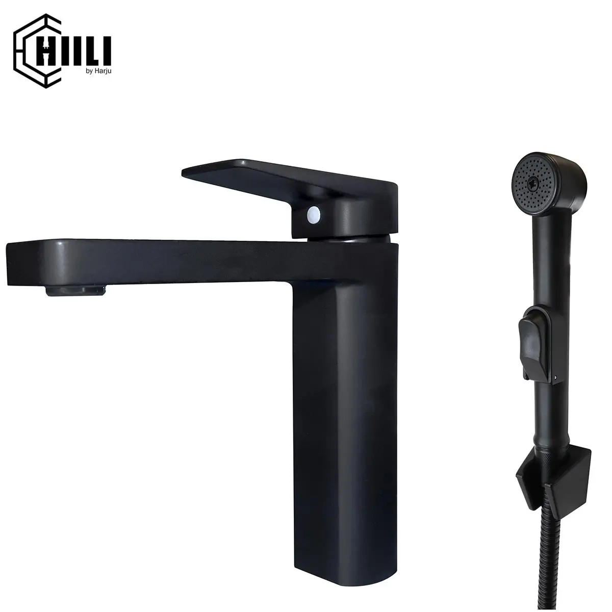 Waschtischarmatur Ruoko Schwarz mit Bidetfunktion - Toilettenzubehör - 6438140866004 - 0
