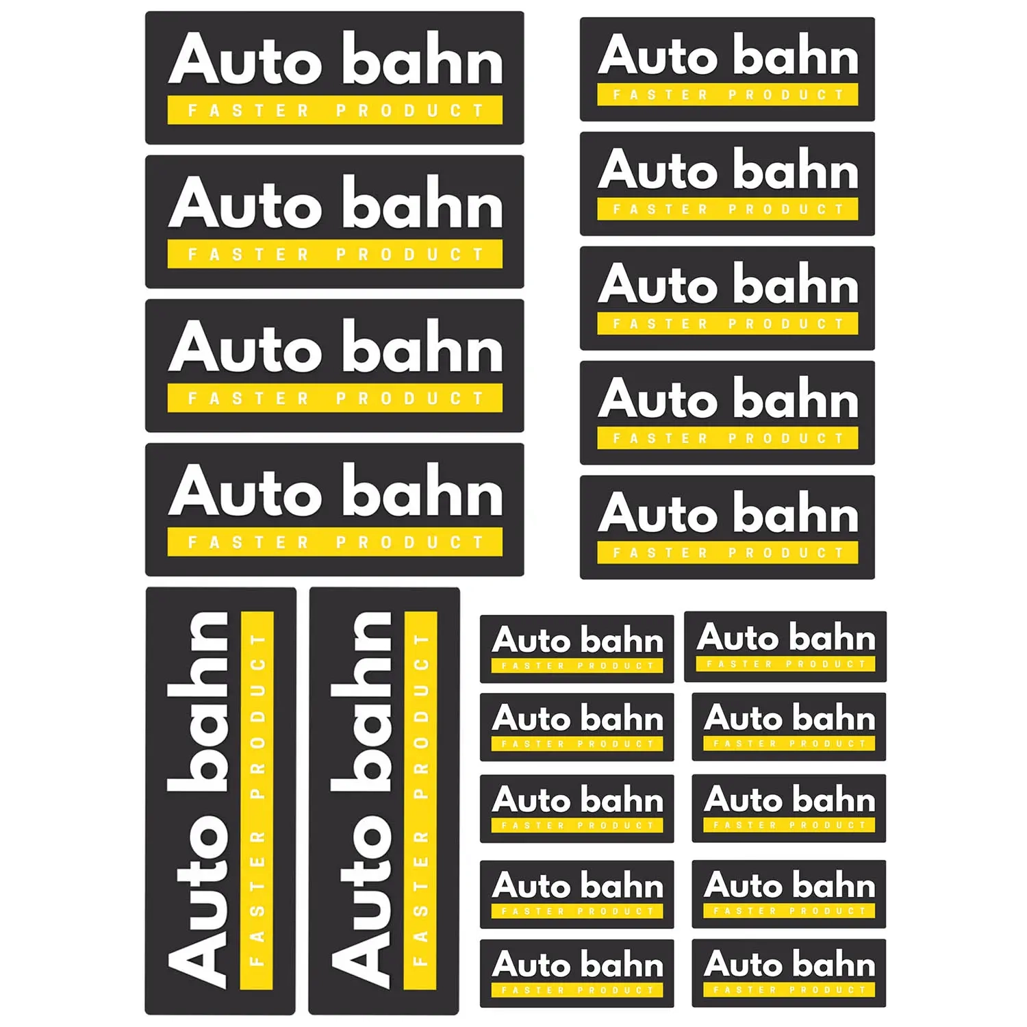 Dekal Auto Bahn 21 x 29,7 cm - Dekaler till motocross och moped - 6438471273090 - 0