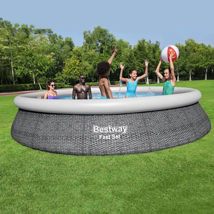 Aufstellpool Fast Set 457 cm mit Pumpe Bestw - Schwimmbecken und Poolzubehör - 6942138951493 - 2
