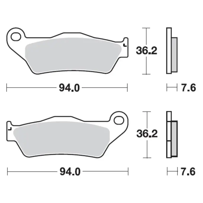 Bremsbeläge vorne KTM, Husqvarna, GasGas - Bremsbeläge für Motocross und Moped - 8790497007911 - 1
