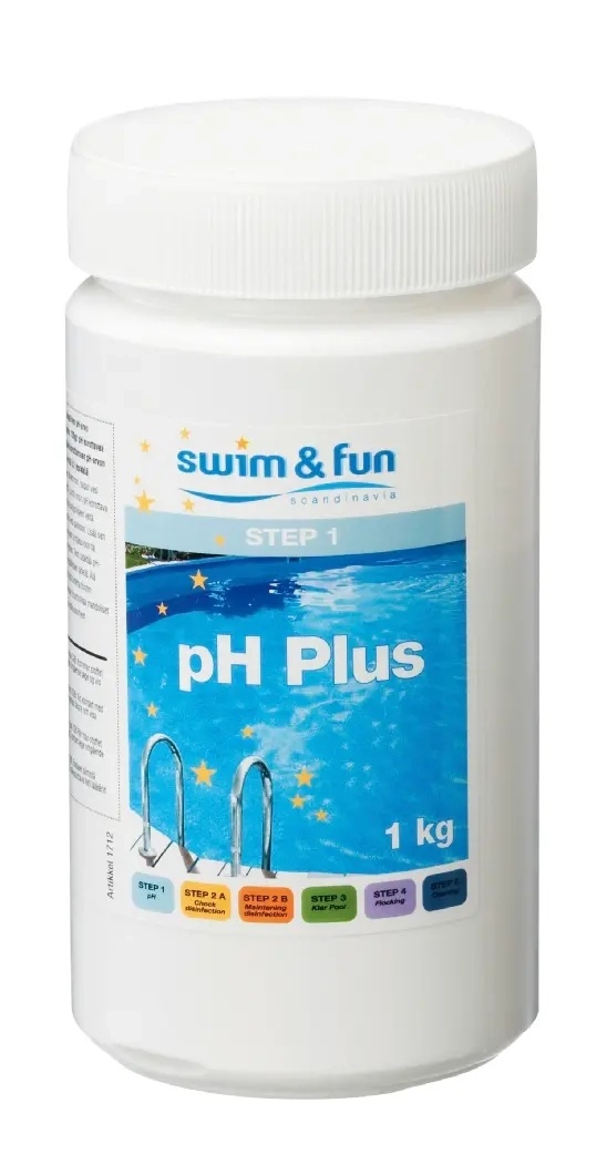 pH Plus für Schwimmbadwasser Swim&Fun 1 kg - Schwimmbecken und Poolzubehör - 5704841017122 - 0