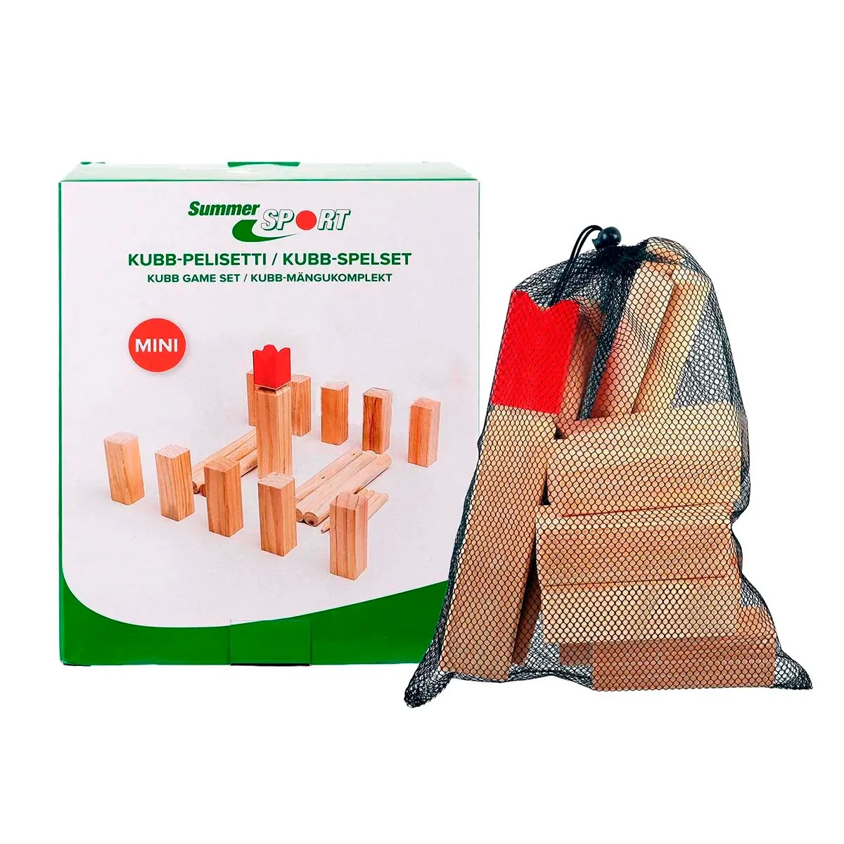 Mini Kubb-Spielset Summer Sport - Hofspiele und Sommerspiele - 6418536032015 - 0