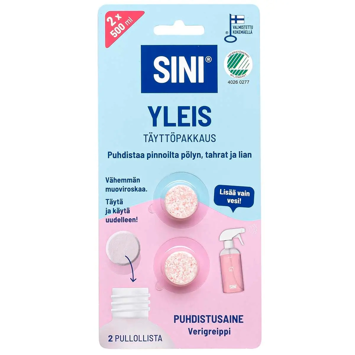 Sini Nachfüllpackung Universal-Tabletten 2 Stück - Reinigungstücher und Waschschaumstoffe - 6423800070037 - 0