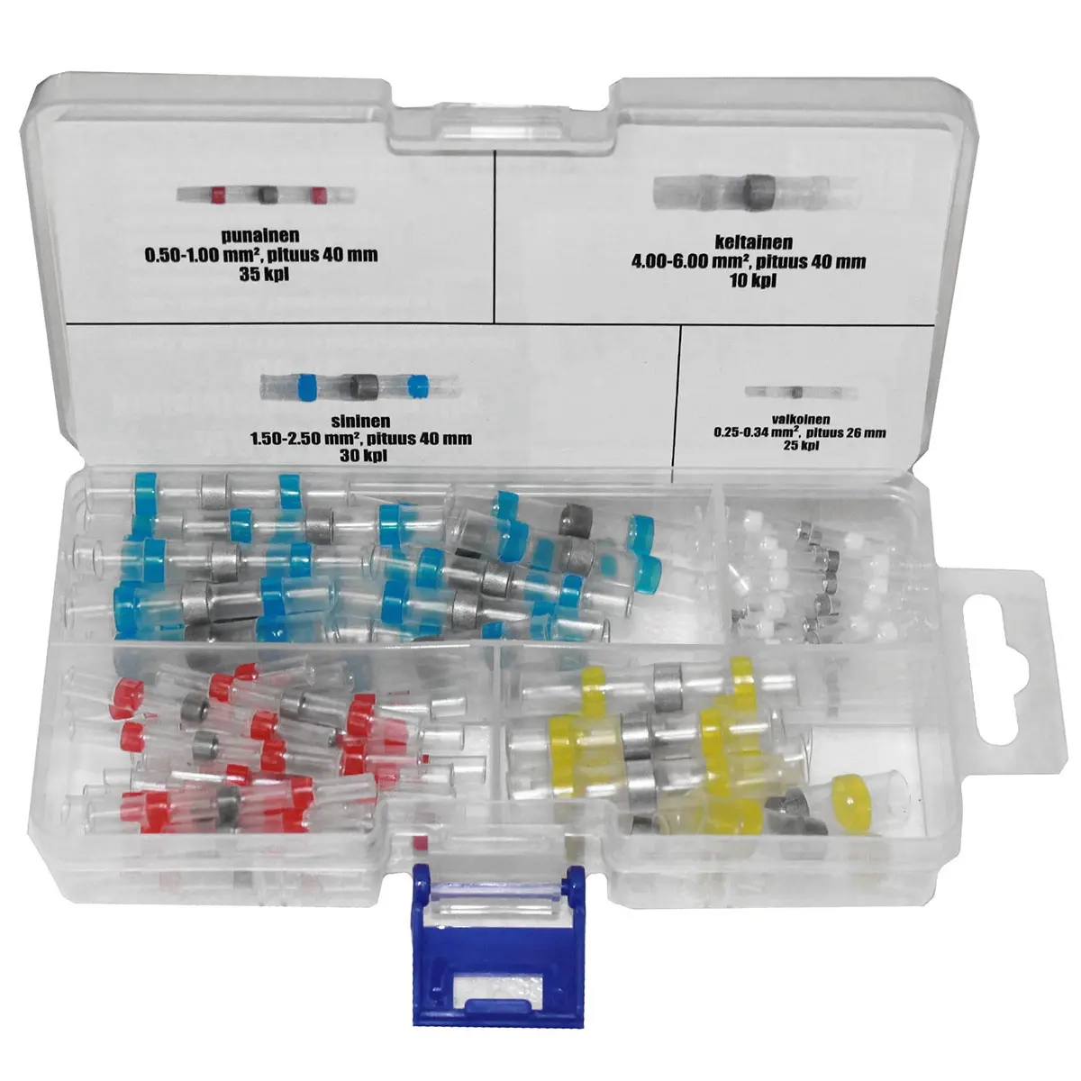 Schrumpfverbinder mit Lötzinn 100 Stk 4 Größen - Schrumpfschläuche und universelles Zubehör - 6430074694647 - 0