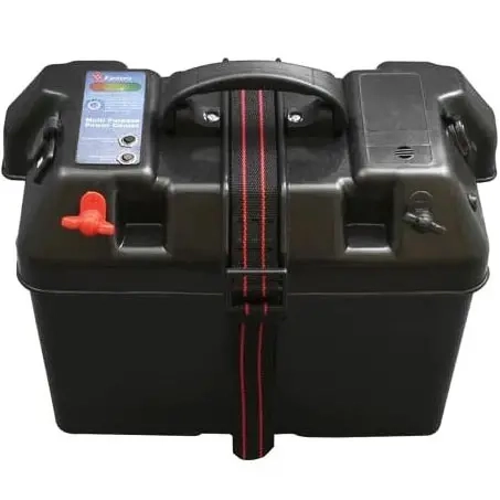 Akkufach mit Stromausgang USB 100Ah - Batteriekasten und Batterieladegerät - 4710577290303 - 0