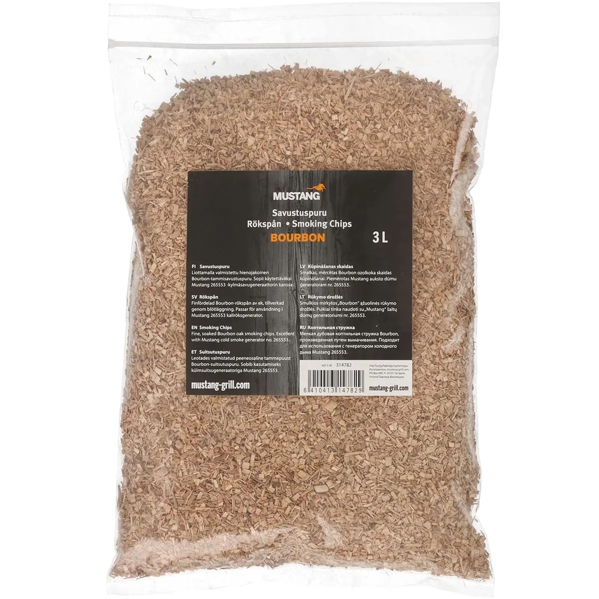 Räuchermehl Bourbon Eiche 3L - Räucherchips und weiteres Zubehör - 6410413147829 - 0