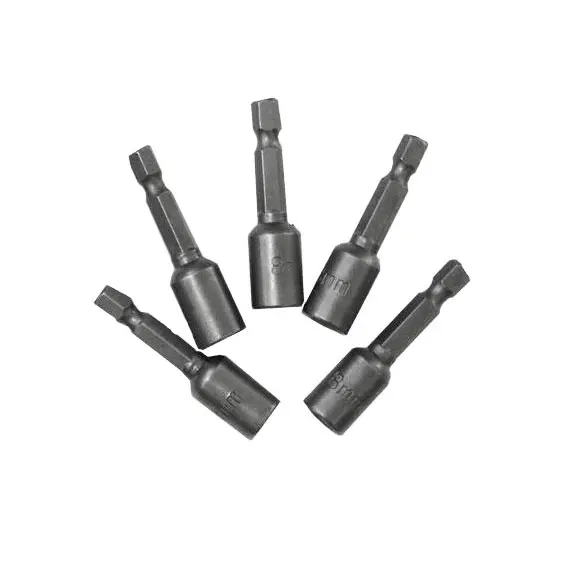 Bohrmaschinen-Stecknuss 8mm x 48mm 5 Stück - Nüsse und Ratschen - 6430074692100 - 0