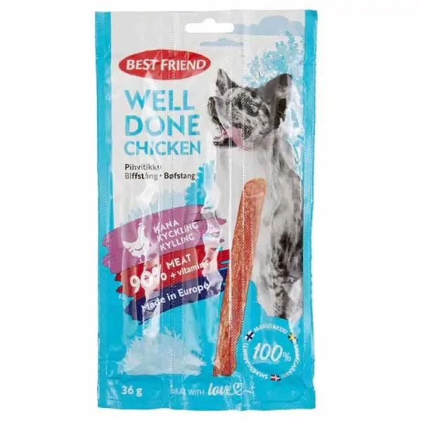 Hähnchensteak-Spieße 3er-Pack 36 g Best Friend - Hundekauknochen, Kauknochen und Kaurollen - 5700551172717 - 0