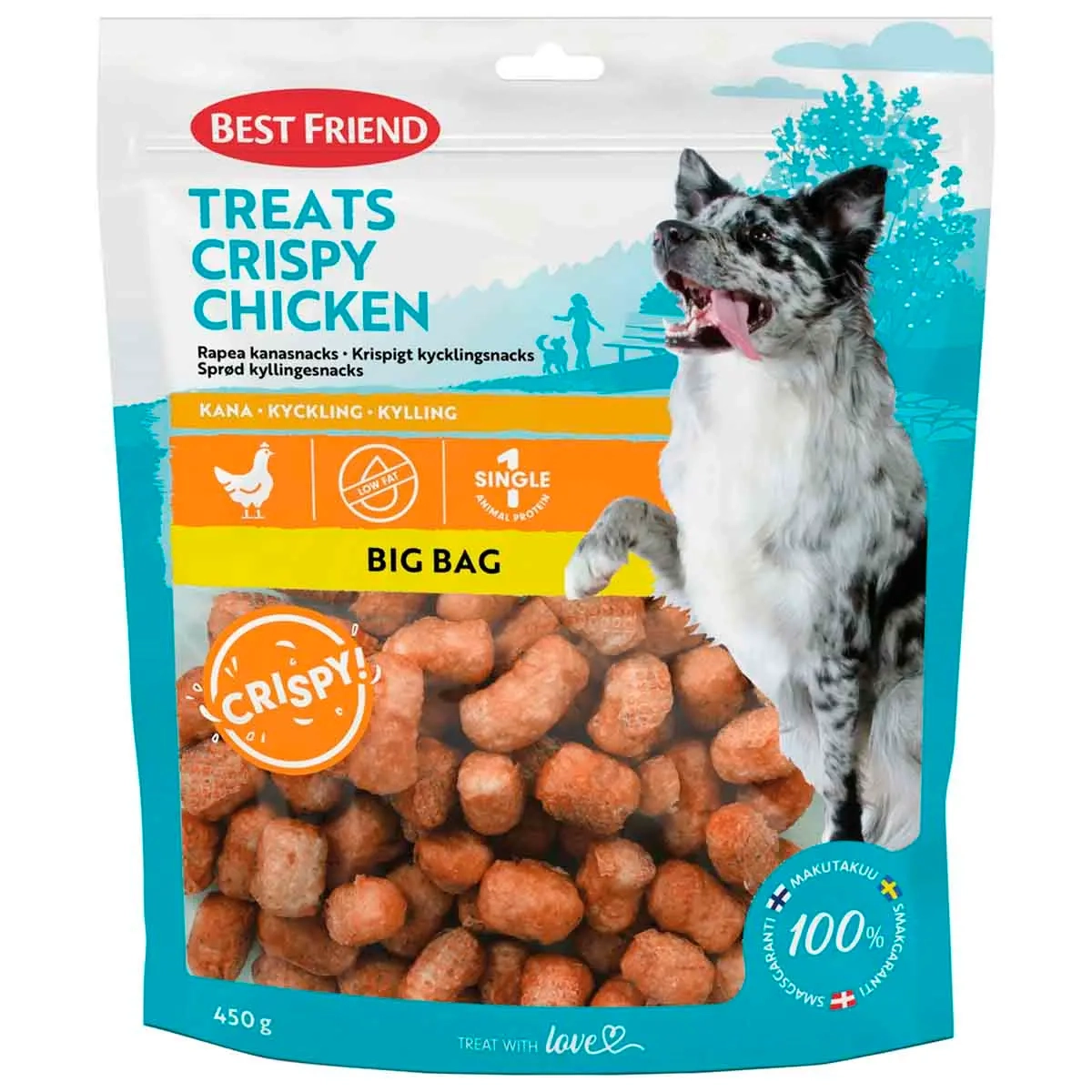 Best Friend Treats Knuspriges Hähnchen 450g - Hundesnacks und Delikatessen - 5700551173516 - 0