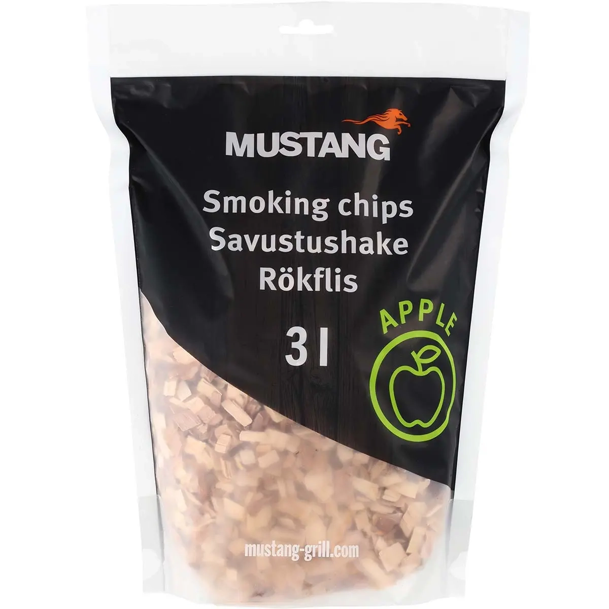 Räuchermehl Apfel 3 l Mustang - Räucherchips und weiteres Zubehör - 6410416375519 - 0