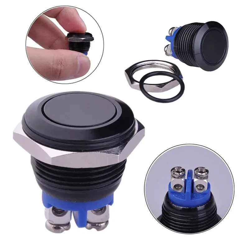 Druckschalter 25mm 3A 250VAC IP65 Start - Andere elektrische Komponenten und Schalter - 6438471289503 - 1