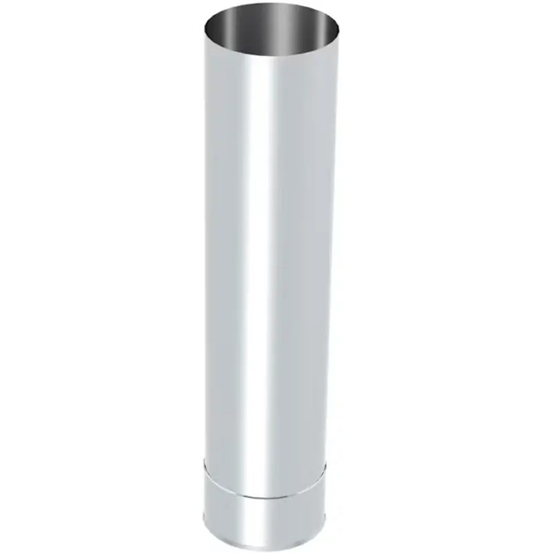 Rauchrohr-Verbindungsrohr 115mm 50cm Edelstahl - Schornsteinzubehör und Zugverbesserer - 5900856825336 - 0