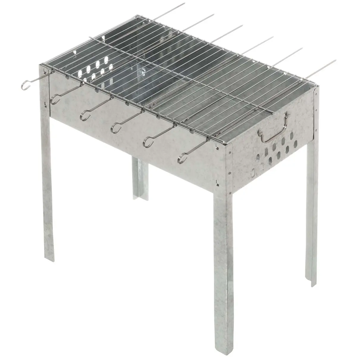 Holzkohlegrill mit 6 Spießen Mustang - Holzgrills und Holzkohlegrills - 6410416343686 - 1