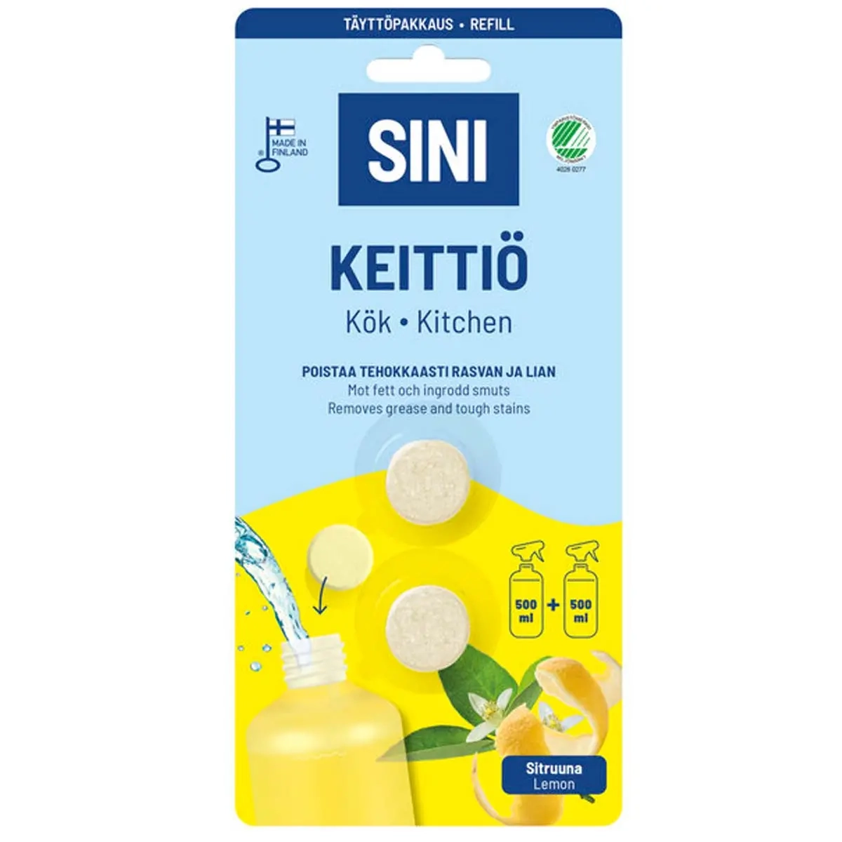 Sini Nachfüllpack Küchen-Tabletten 2 Stück - Reinigungstücher und Waschschaumstoffe - 6423800070020 - 0