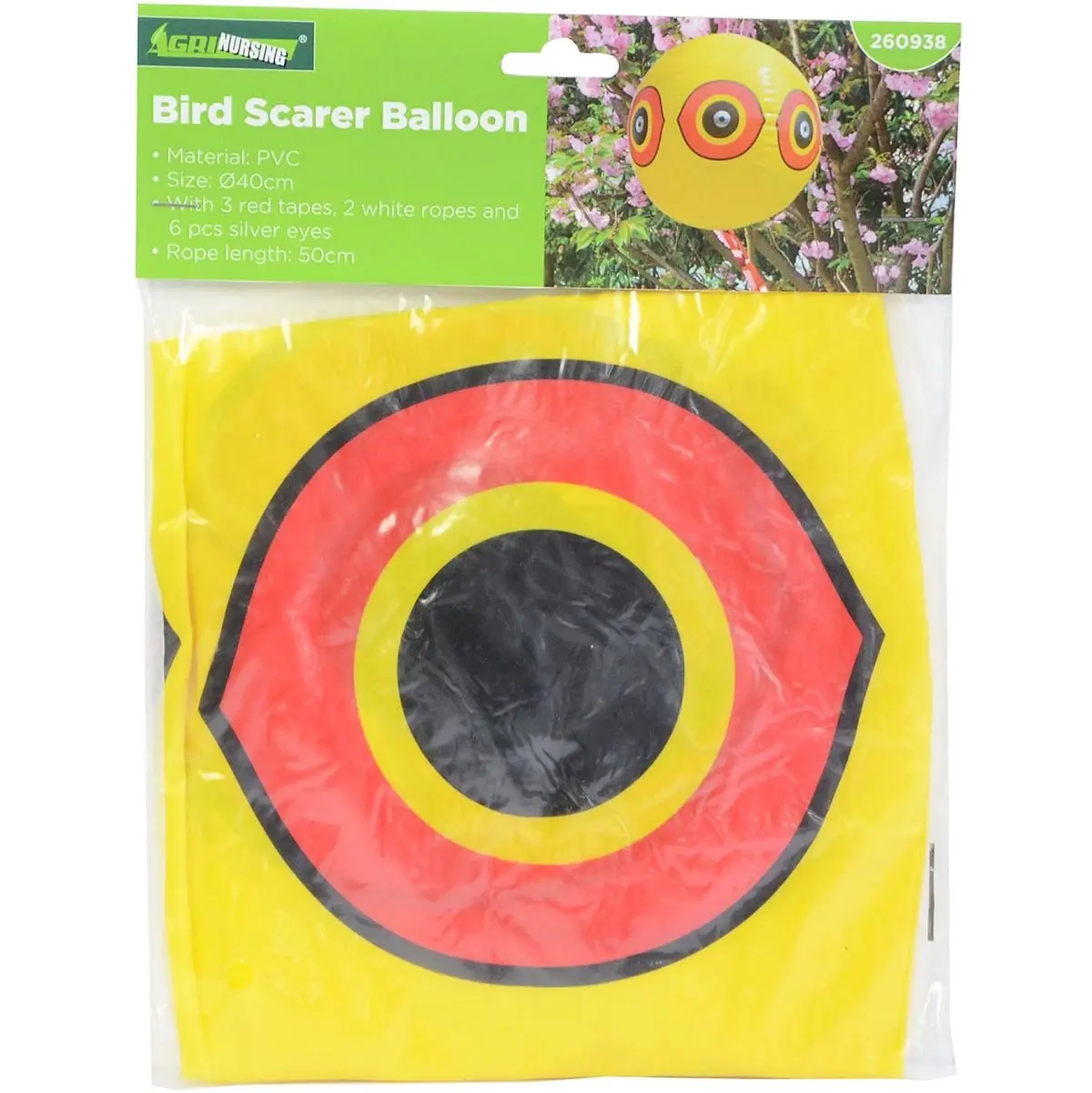 Vogelscheuchen-Luftballon 40 cm - Vogelschutzspitzen, Vogelscheuchen und Abschr - 6438168118413 - 0