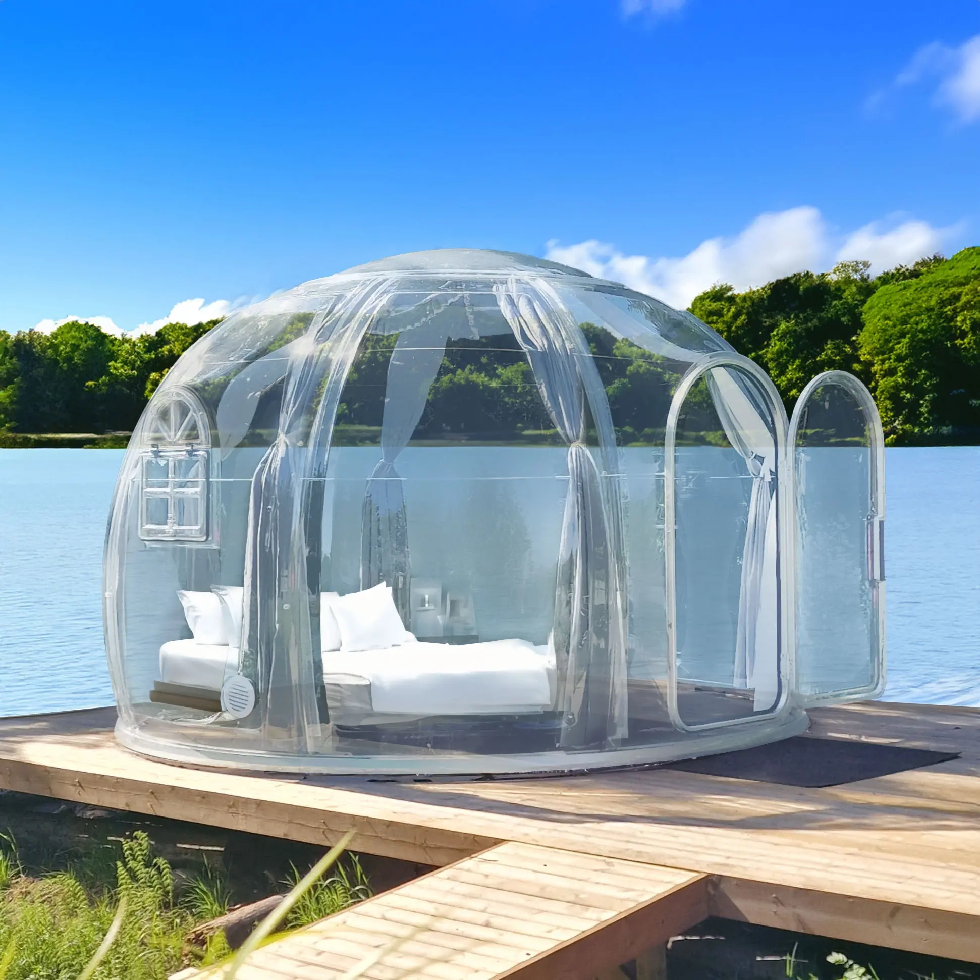 Glas-Iglu Florida 10m² - Gartenschuppen und Terrassendächer - 6438471020427 - 0