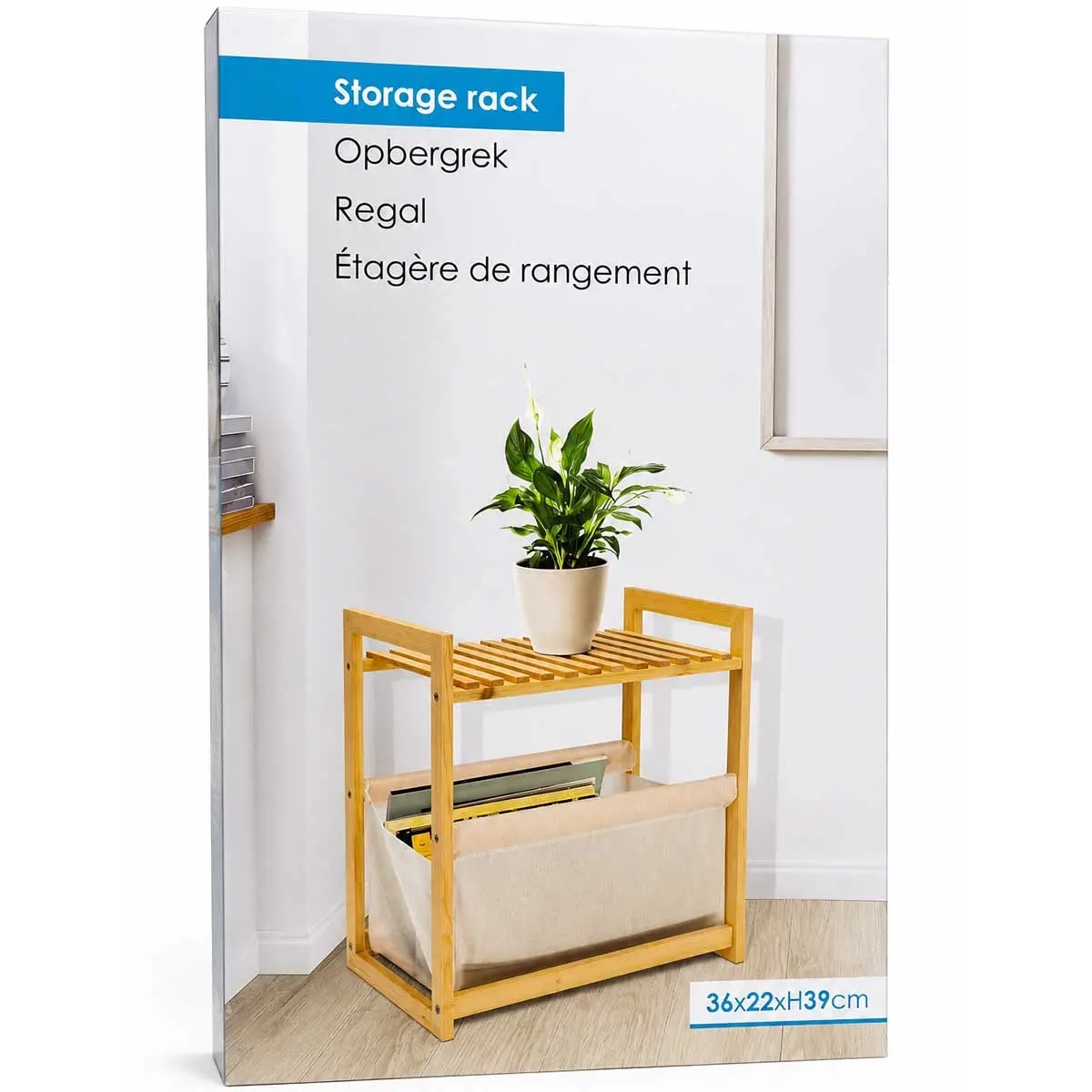 Regalgestell mit Ablagefläche 36x22x39 cm - Wandregale und Regalsysteme - 8721037100748 - 1