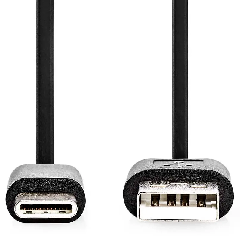 USB-C Kabel 1m USB-A 2.0 Schwarz - HDMI-, USB- und Datenkabel - 5412810288953 - 1