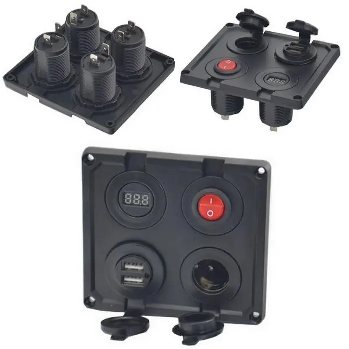 Einbau-Paneelsteckdose 12V Plug - Zigarettenanzündersteckdosen und Ladegeräte - 6438152082836 - 0