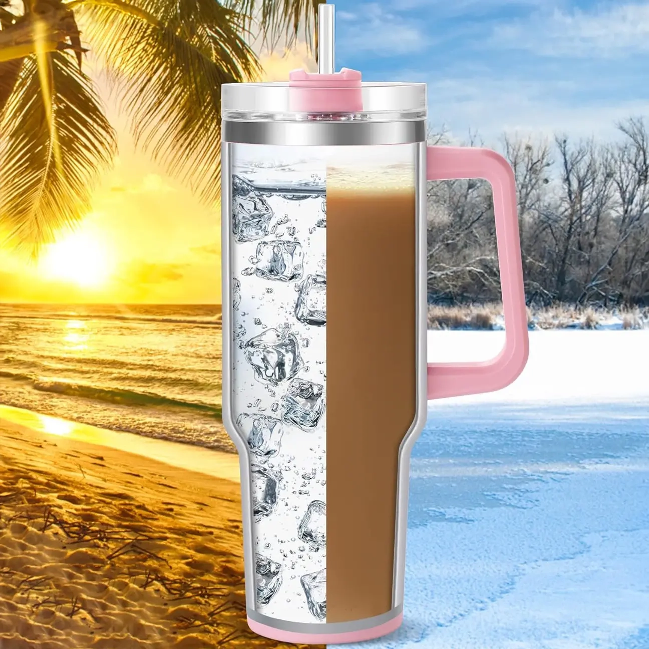 Thermobecher Mug 1,2L mit Strohhalm - Thermosflaschen und Thermos-Service - 6438168115566 - 3